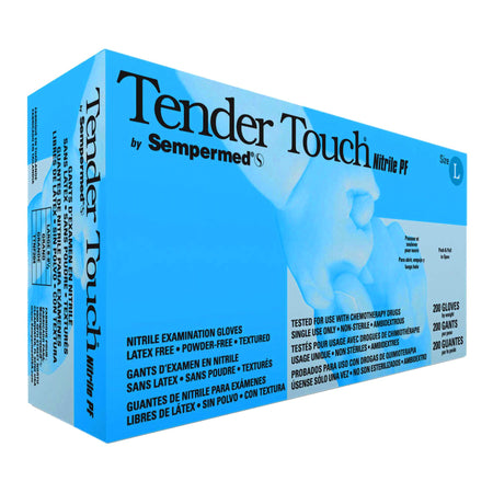 Sempermed TTNF204 Tender Touch Nitrile Exam Glove, Large, Lavender