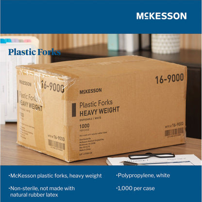 McKesson Polypropylene Fork, White