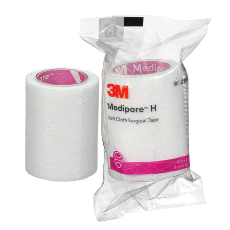 Solventum 2860S-2 3M Medipore H Soft Cloth Medical Tape, 2 Inch x 2 Yard, White