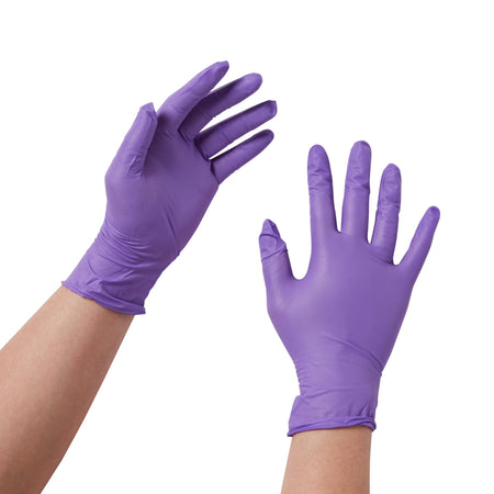 Halyard 55084 Purple Nitrile Exam Glove, Extra Large