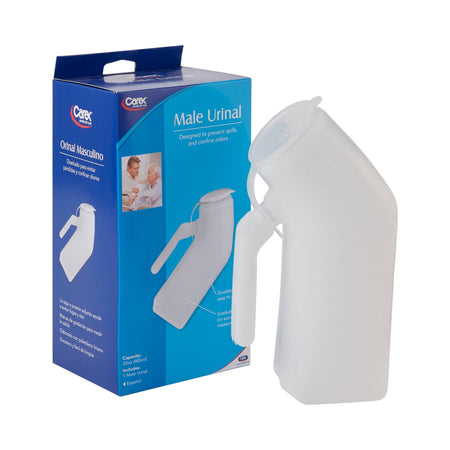 Compass Health Brands FGP70700 0000 Carex Male Urinal with Cover, 32 oz. / 946 mL