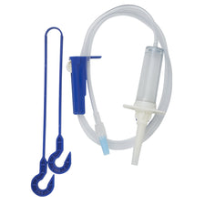 Secondary IV Administration Set MedStream Gravity Without Ports 20 Drops / mL Drip Rate Without Filter 40 Inch Tubing Solution