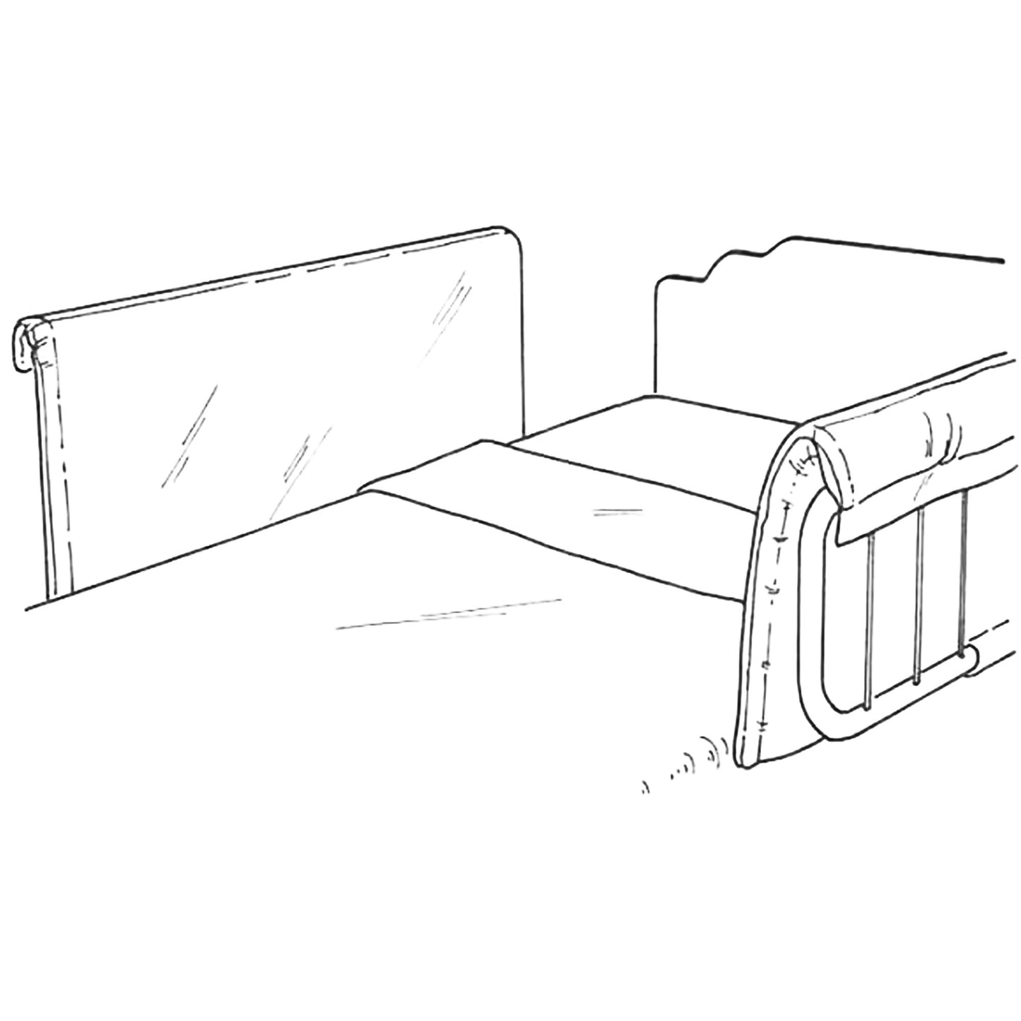 SkiL-Care™ Vinyl Bed Rail Pads, Half-Size