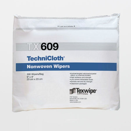 Cleanroom Wipe TechniCloth® 300 Count Bag 9 X 9 Inch NonSterile Disposable