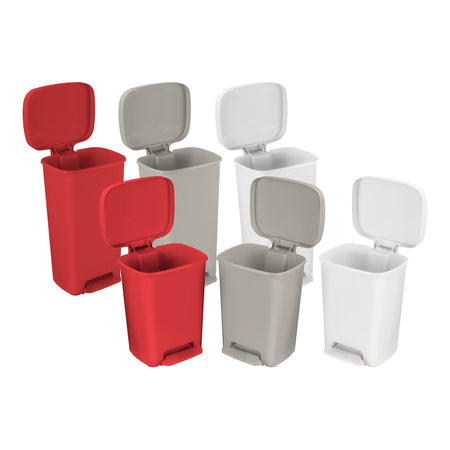 McKesson 81-25269 Trash Can 32 Quart / 8 gal. White Plastic Rectangular