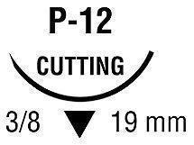 Covidien SC-5637-G Caprosyn Polyester Absorbable Suture with Needle, Precision Reverse Cutting