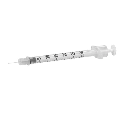 Standard Insulin Syringe with Needle Ultra-Fine™ 0.3 mL 5/16 Inch 31 Gauge NonSafety Regular Wall