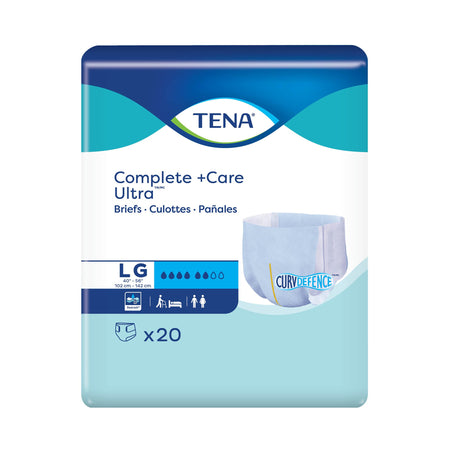 Essity 1243825 TENA Complete +Care Ultra Briefs with CurvDefence, Large