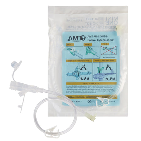 Applied Medical Technology Inc 8-1222 Mini ONE Right Angle Connector with Y-Port, 12 Inch
