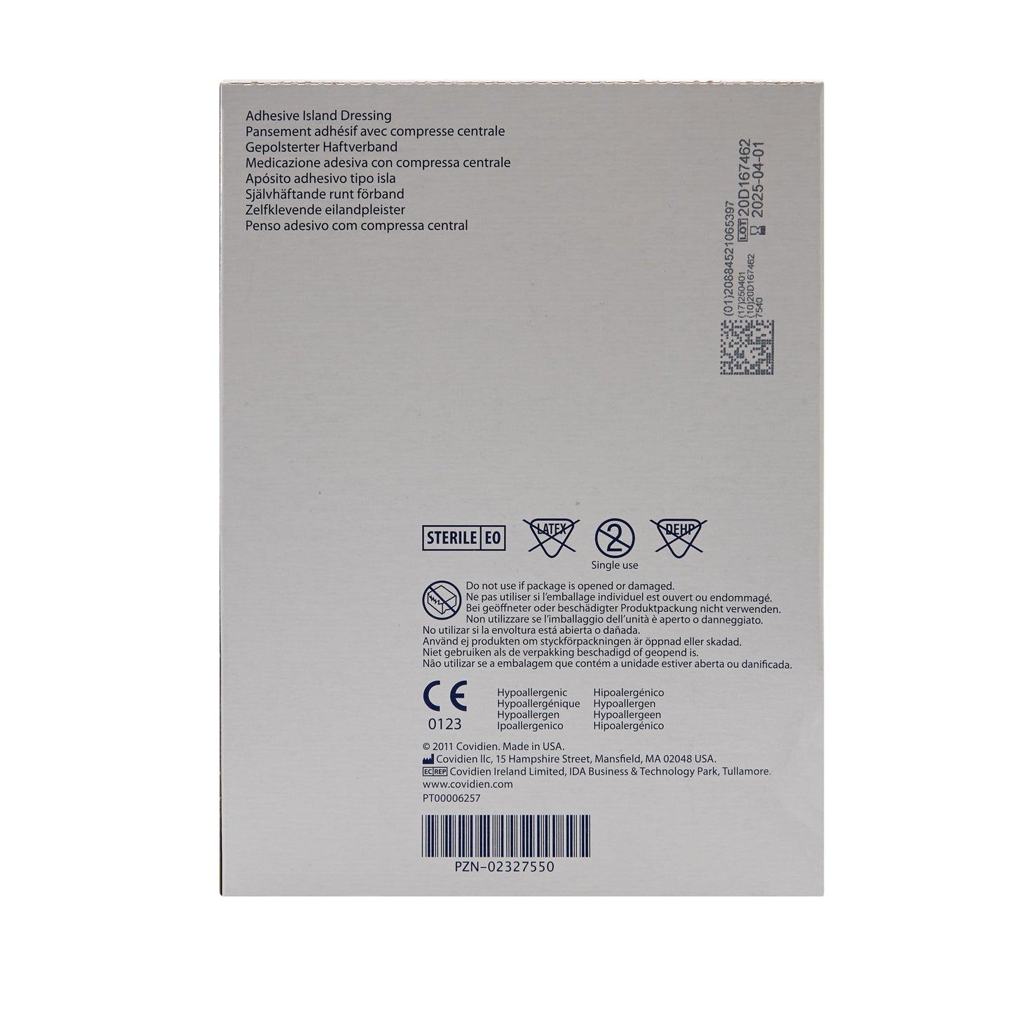 Telfa™ White Adhesive Dressing, 4 x 5 Inch