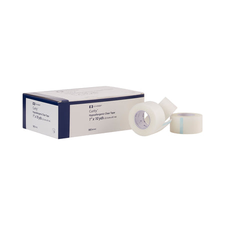 Cardinal 8534C Curity Plastic Medical Tape, 1 Inch x 10 Yard, Transparent