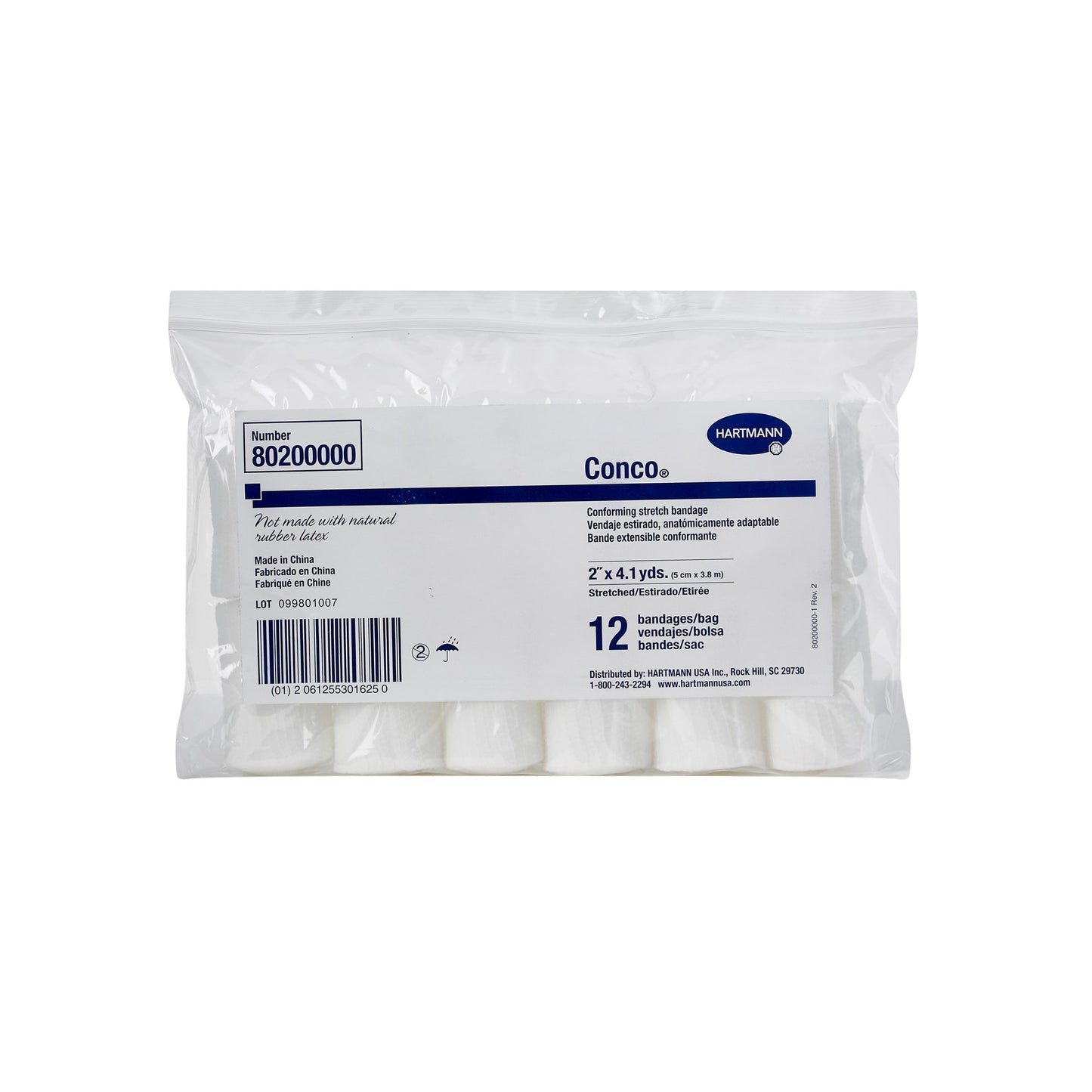 Conco® Conforming Bandage, 2 Inch x 4-1/10 Yard, 1-Ply