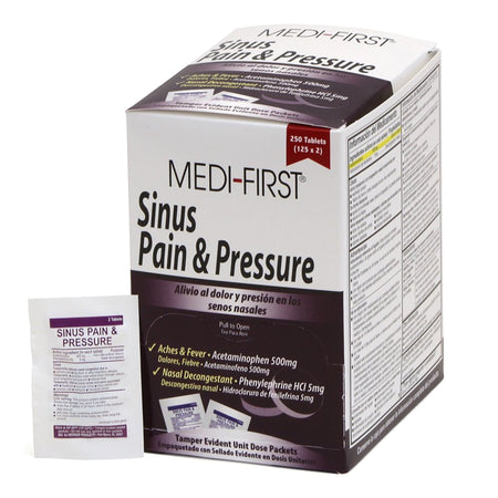 Medique Products 81948 Medi-First Acetaminophen / Phenylephrine Sinus Relief