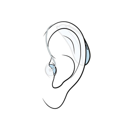 Sennheiser All-Day Clear OTC Hearing Aid, Silver/Black