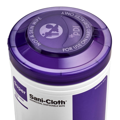 Super Sani-Cloth® Extra Large Germicidal Disinfectant Wipes, Canister, 75 ct.
