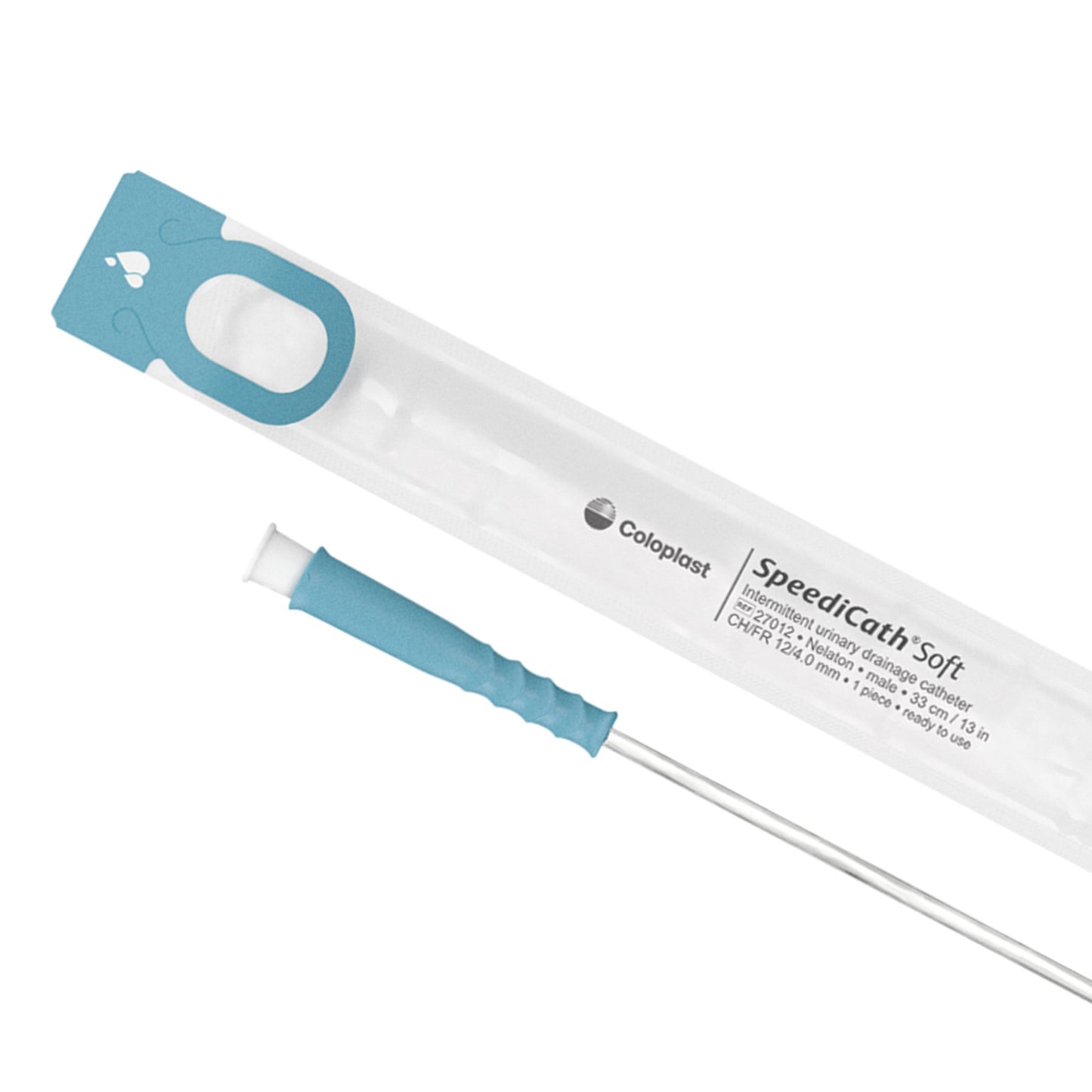 Urethral Catheter SpeediCath® Soft Straight Tip Hydrophilic Coated Plastic 12 Fr. 13 Inch