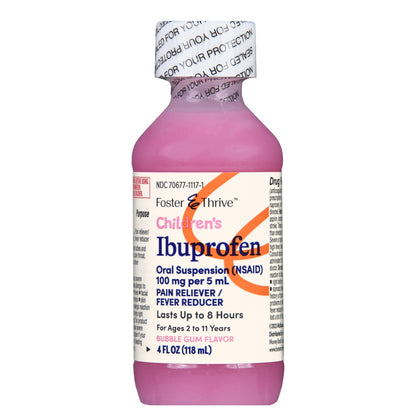 Foster & Thrive™ Ibuprofen Children's Pain Relief, Bubble Gum Flavor