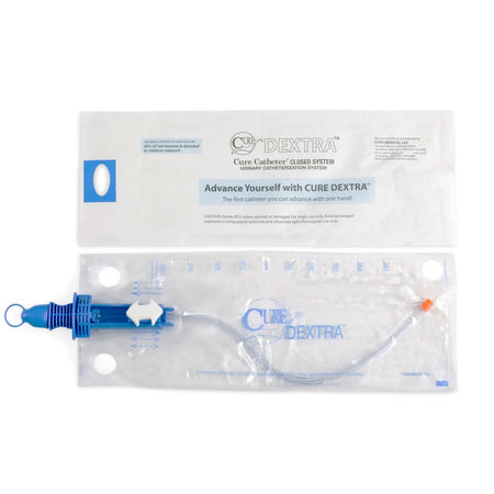 ConvaTec DEX12 Cure Dextra Closed System Intermittent Closed System Catheter, 12 Fr.