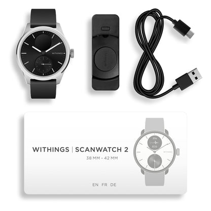 Withings ScanWatch 2 Smart Watch, 42mm, Black