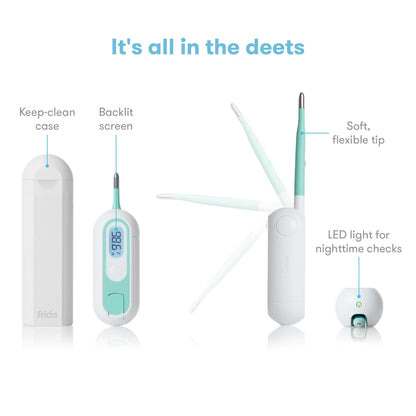 Digital Stick Thermometer Fridabady® Oral / Rectal / Axillary Probe Handheld
