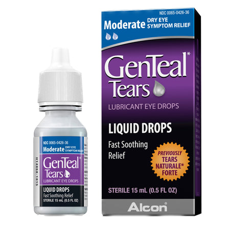 Alcon 65042636 GenTeal Tears Lubricant Eye Drops Moderate