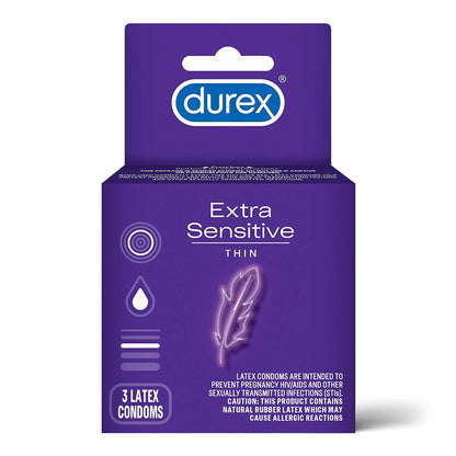 Durex Extra Sensitive Ultra Thin Lubricated Latex Condoms