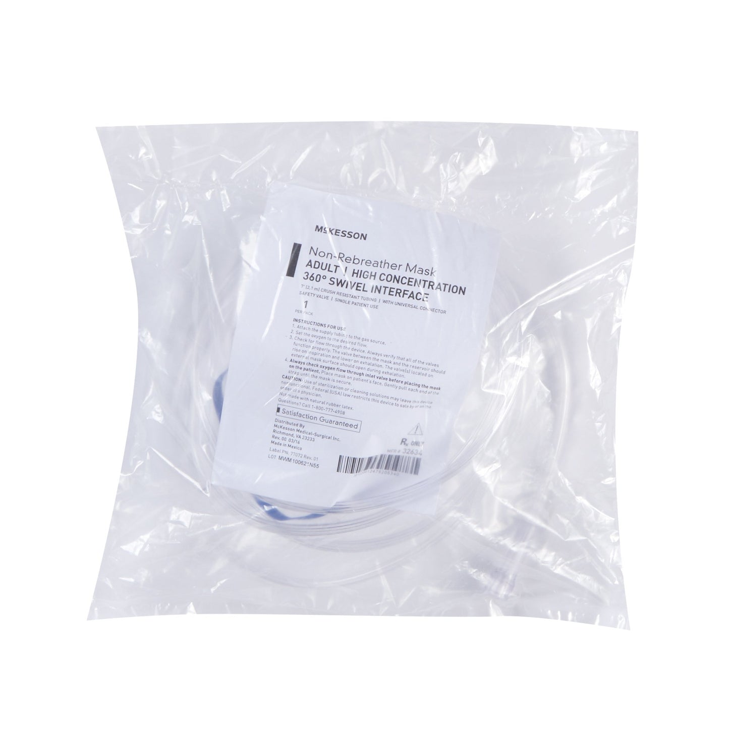McKesson NonRebreather Oxygen Mask