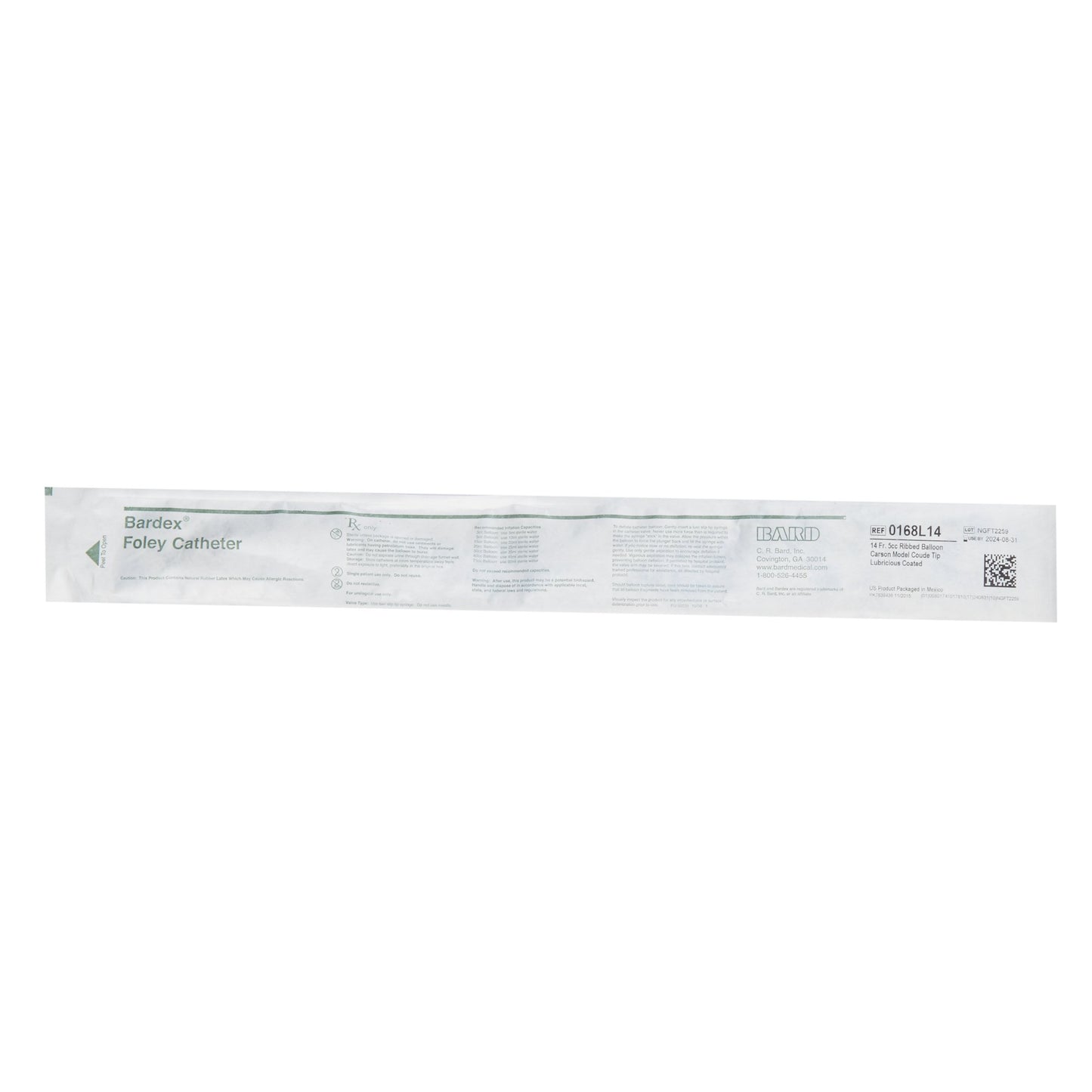 Bardex® Lubricath® Foley Catheter, 14 Fr., Carson Model