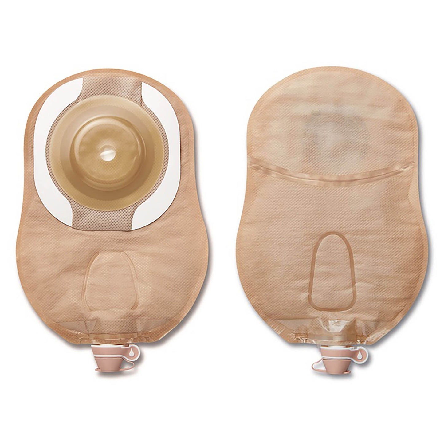CeraPlus™ Soft Convex 1-Piece Ultra Clear Urostomy Pouch, Cut to fit up to 55 mm