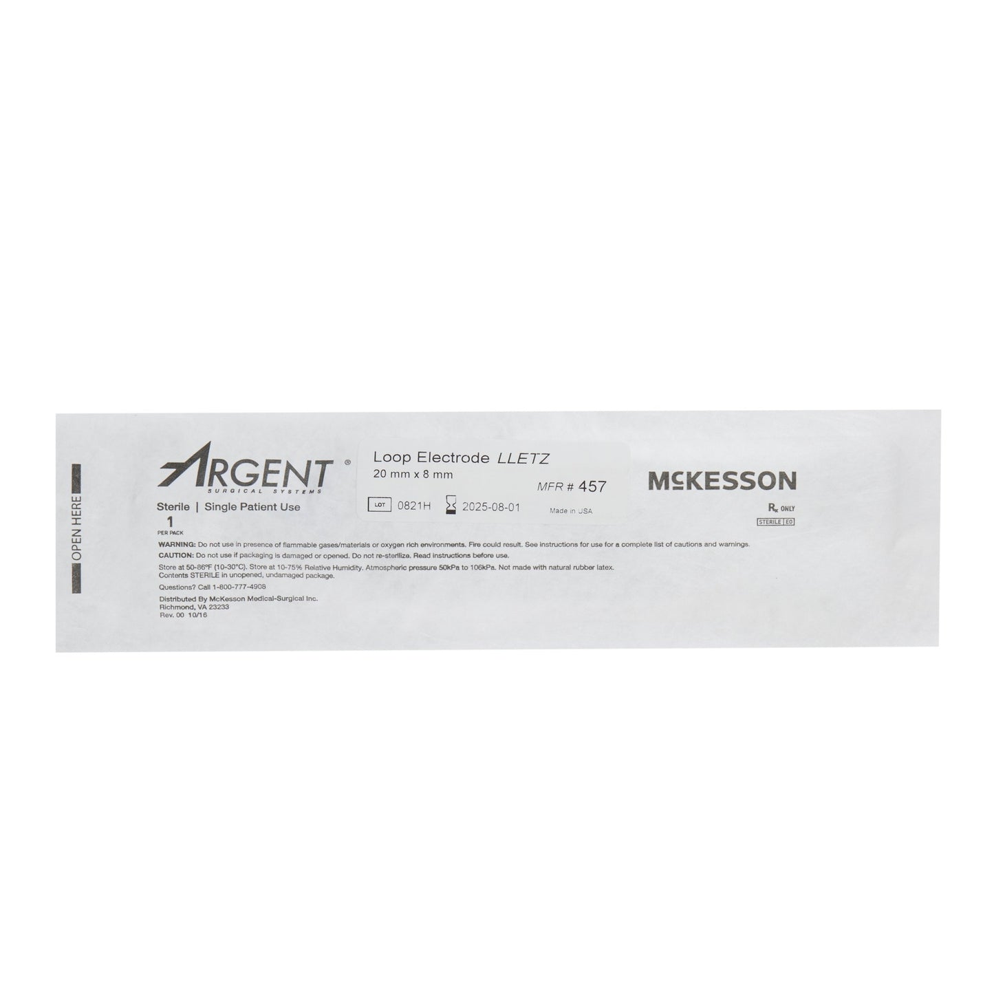 McKesson Argent™ Disposable Lletz Loop Electrode