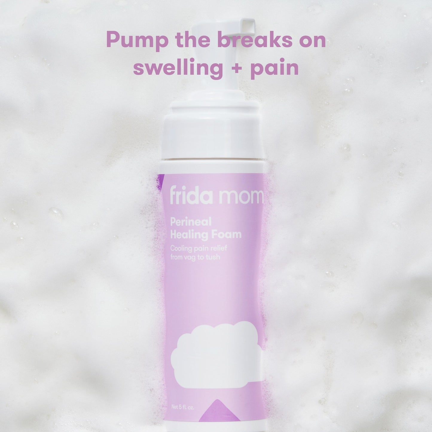 Frida Mom Perineal Healing Foam, Cooling Pain Relief from Vag to Tush, 5 ounces
