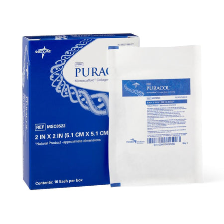 Medline MSC8522 Puracol Collagen Wound Dressing, 2 x 2 inch