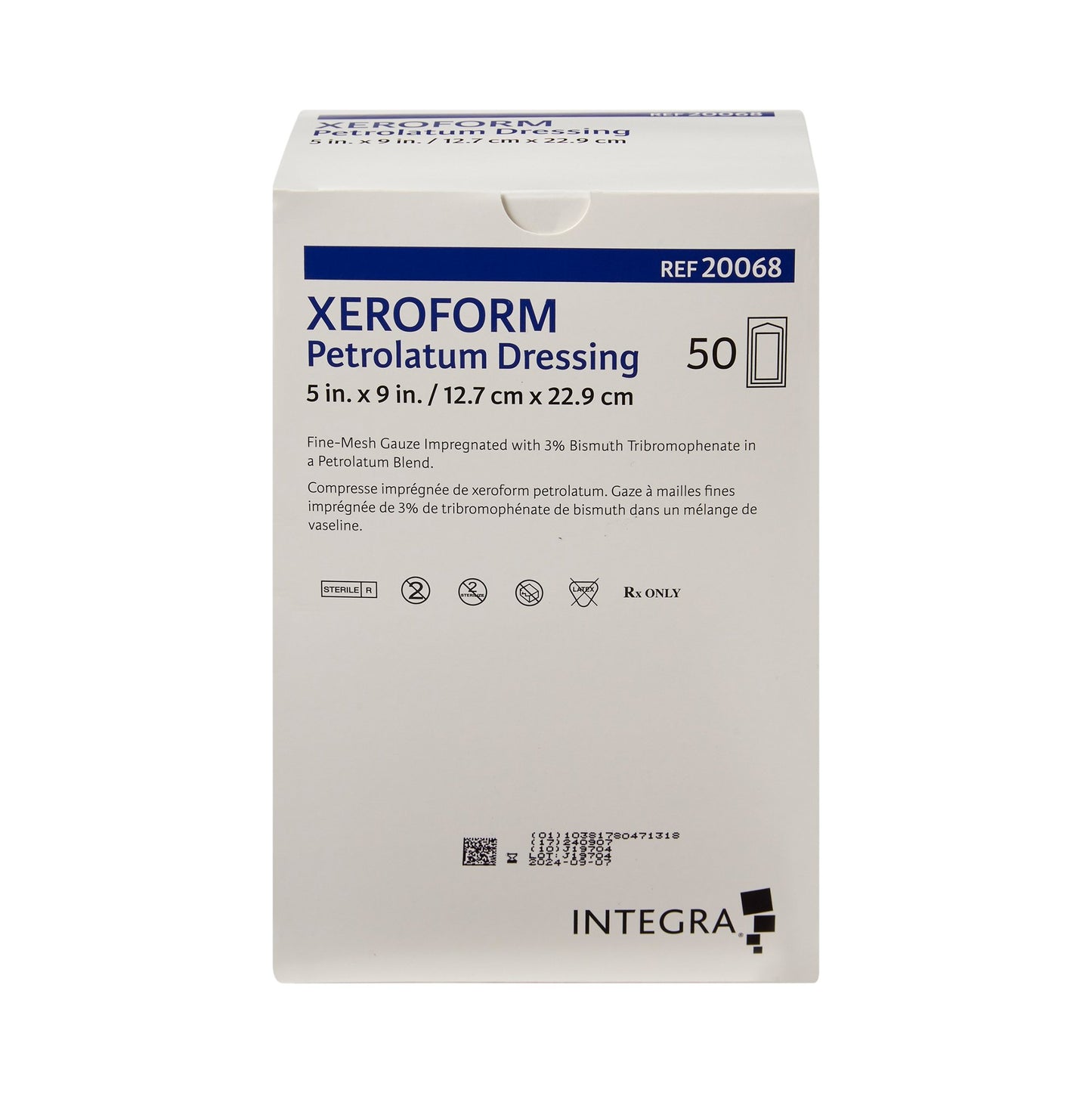 Xeroform Petrolatum Impregnated Dressing, 5 x 9 Inch