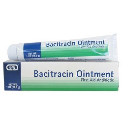 G & W Laboratories 713028031 & W Bacitracin First Aid Antibiotic, 1-ounce tube