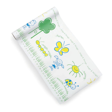Tidi® Crepe Table Paper, 18 Inch x 125 Foot, Print (Bugs and Things)