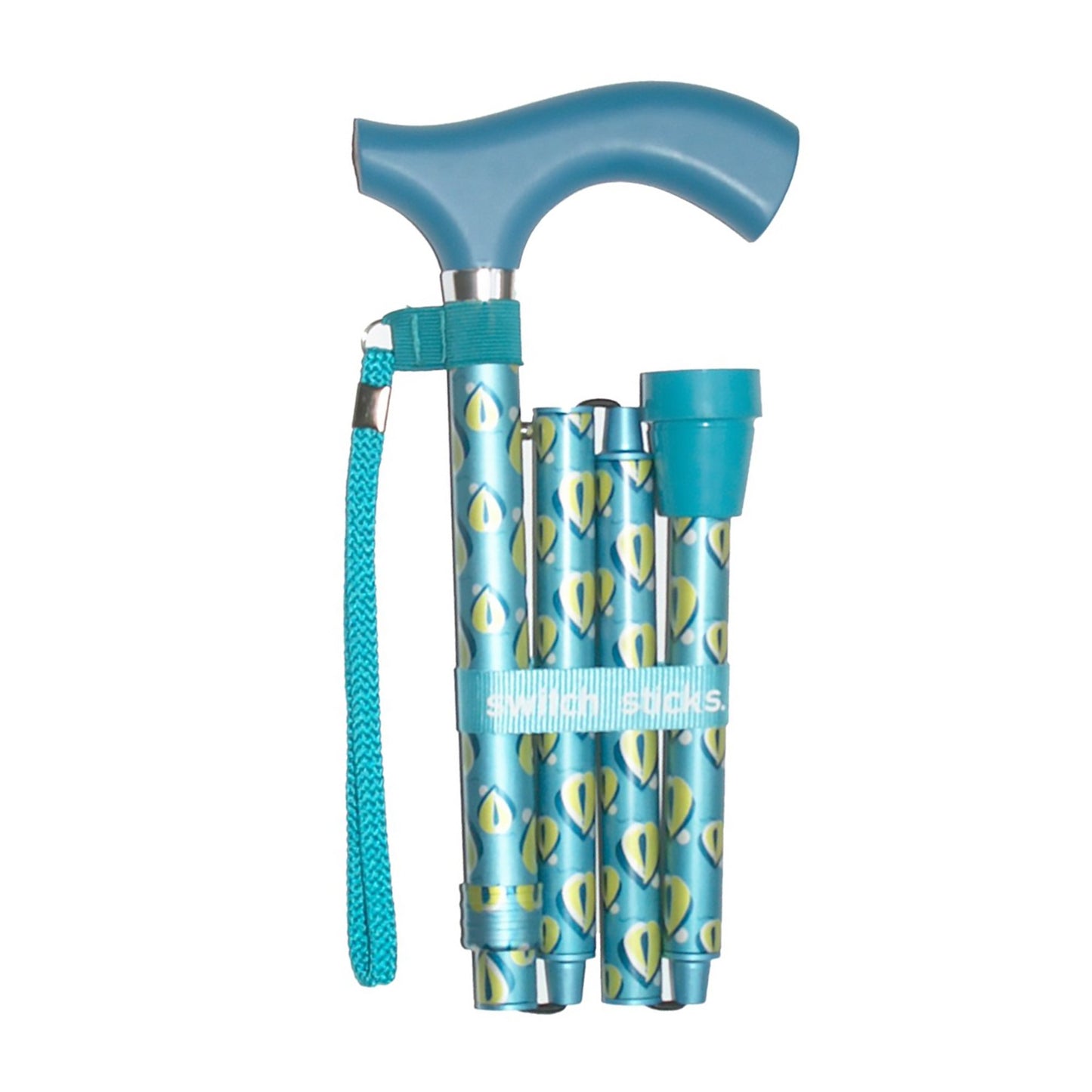 Switch Sticks® Folding Cane, Thames Print, 32 to 37 Inch Height