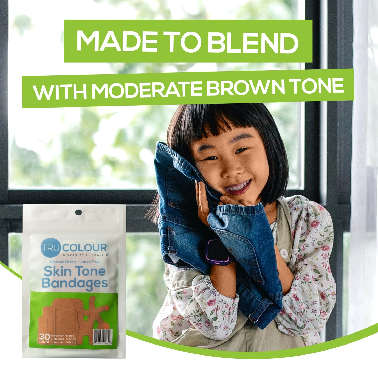 TruColour® Olive Adhesive Strips, Assorted Shapes and Sizes