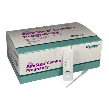 Germaine Laboratories Inc 97730 AimStep Combo hCG Pregnancy Fertility Reproductive Health Test Kit