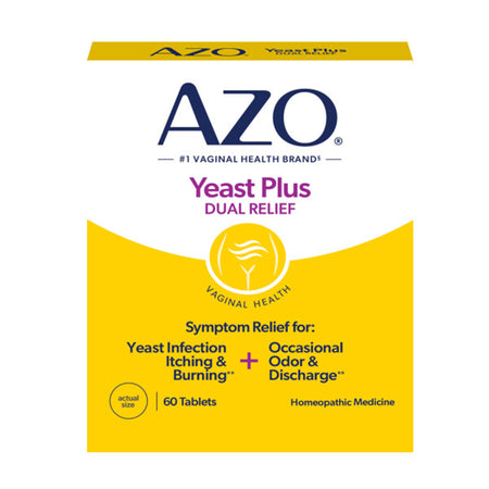 i-Health Inc 1268929 AZO Yeast Plus Dual Relief for Infection Itching and Burning