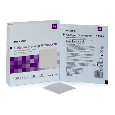 McKesson Silver Collagen Dressing, 2 x 2 Inch by McKesson Brand product image