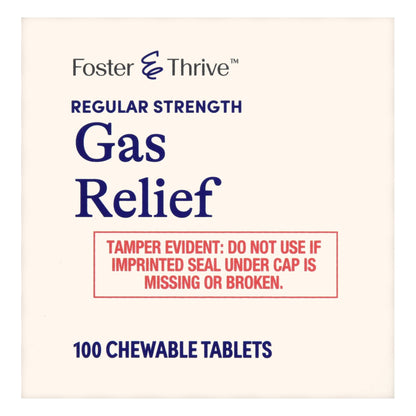 Foster & Thrive™ Gas Relief 80 mg Simethicone Chewable Tablets, Mint Flavor