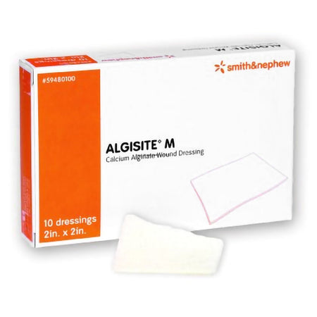 Smith & Nephew 59480100 AlgiSite M Alginate Dressing, 2 x 2 inch