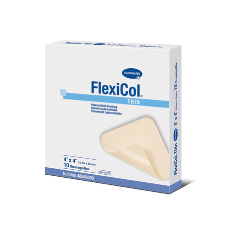 Hartmann 48640000 FlexiCol Hydrocolloid Dressing, 4 x 4 Inch