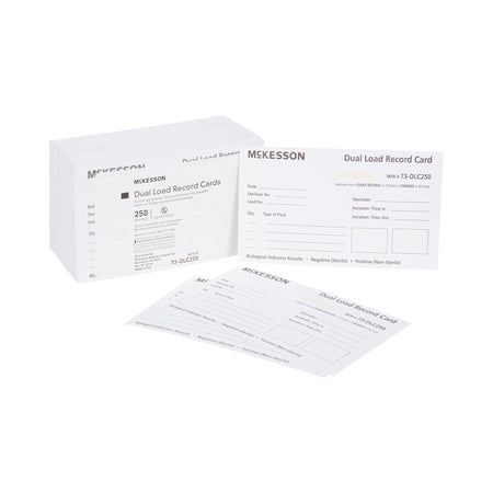 McKesson 73-DLC250 Sterilization Record Card