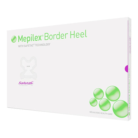 Molnlycke 282790 Mepilex Border Heel Foam Dressing, 8-3/5 x 9 Inch