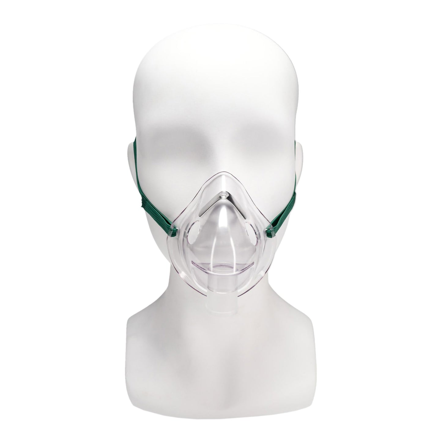 Oxygen Mask Salter Labs® Elongated Style Adult One Size Fits Most Adjustable Head Strap / Nose Clip
