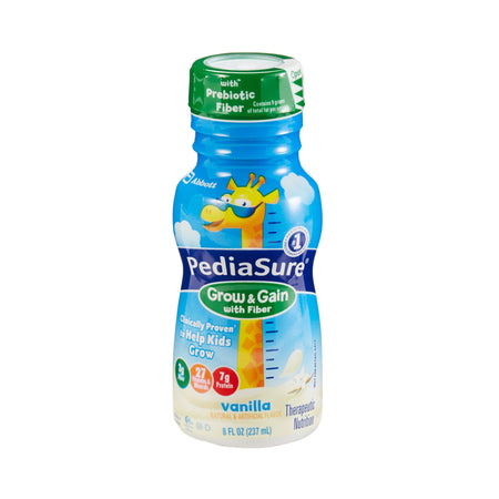 Abbott Nutrition 67531 PediaSure Grow & Gain With Fiber Therapeutic Nutrition, Vanilla, 8-ounce bottle