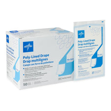 General Purpose Drape Medline Poly Lined Towel Drape 18 W X 26 L Inch Sterile