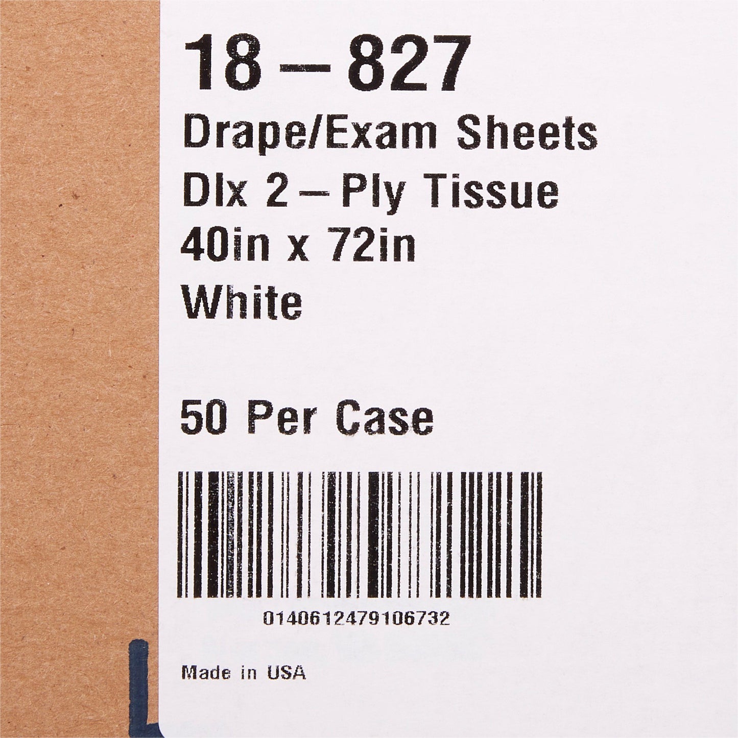 McKesson Nonsterile Physical Exam Drape, 40 x 72 Inch