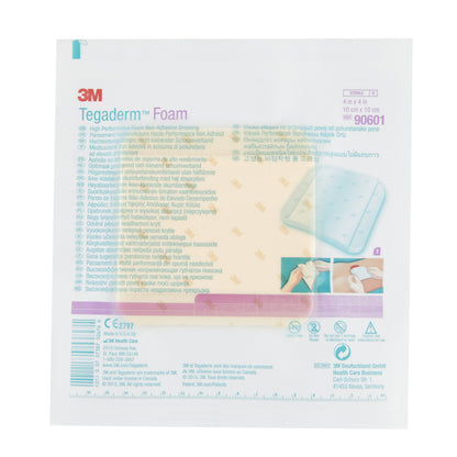 3M™ Tegaderm™ High Performance Nonadhesive w/o Border Foam Dressing, 4 x 4 Inch